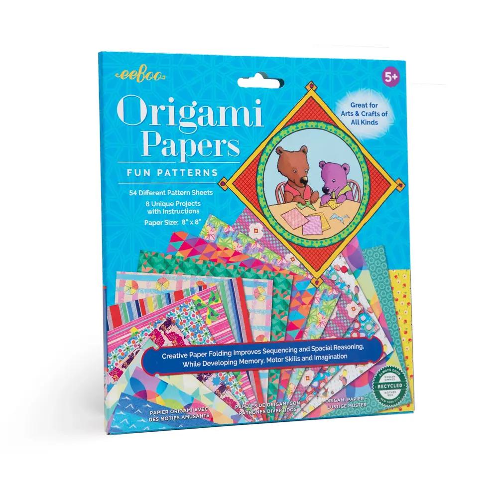 Eeboo, Origami, Papers & Kits, Art & School, Fun Patterns, 769565